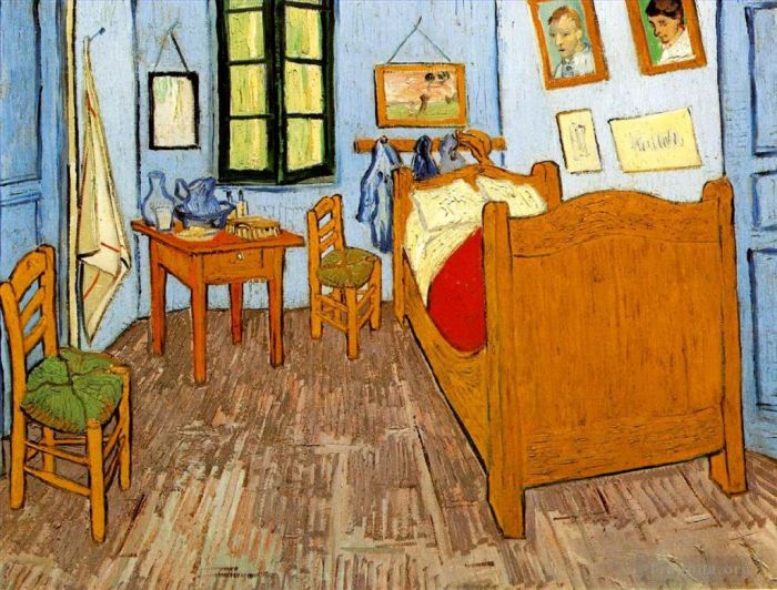 Vincent van Gogh Oil Painting - Vincent s Bedroom in Arles