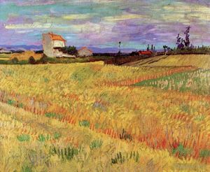 Artist Vincent van Gogh's Work - Wheat Field