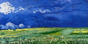 Artist Vincent van Gogh's Work - Wheatfields under Thunderclouds