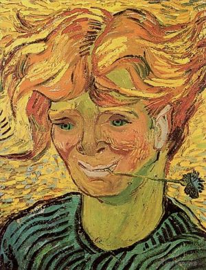 Artist Vincent van Gogh's Work - Young Man with Cornflower