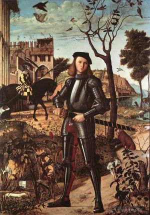 Artist Vittore Carpaccio's Work - Portrait of a Knight