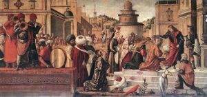 Artist Vittore Carpaccio's Work - The Baptism of the Selenites