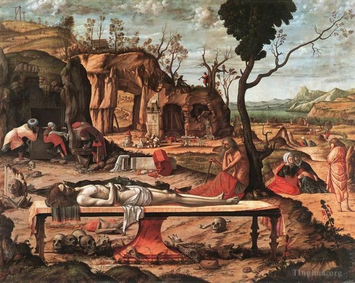 Vittore Carpaccio Various Paintings - The Dead Christ