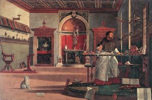 Artist Vittore Carpaccio's Work - Vision of St Augustin