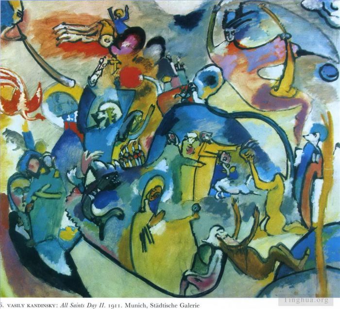 Wassily Kandinsky Oil Painting - All Saints day II