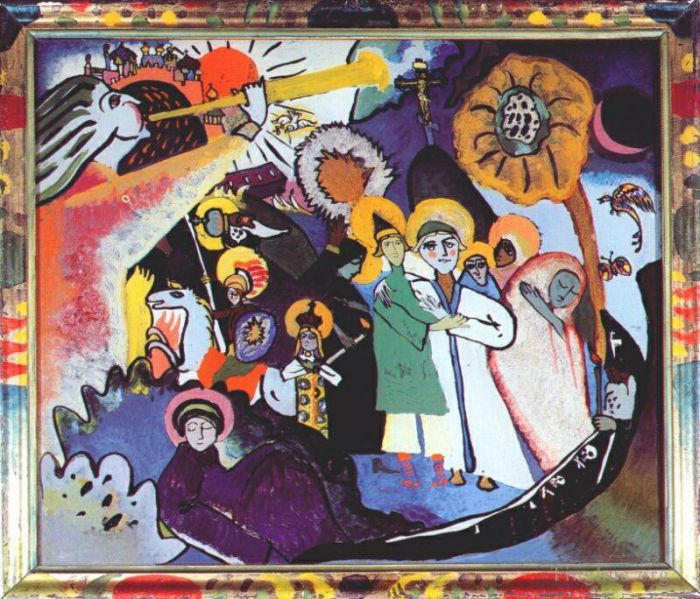Wassily Kandinsky Oil Painting - All Saints day I