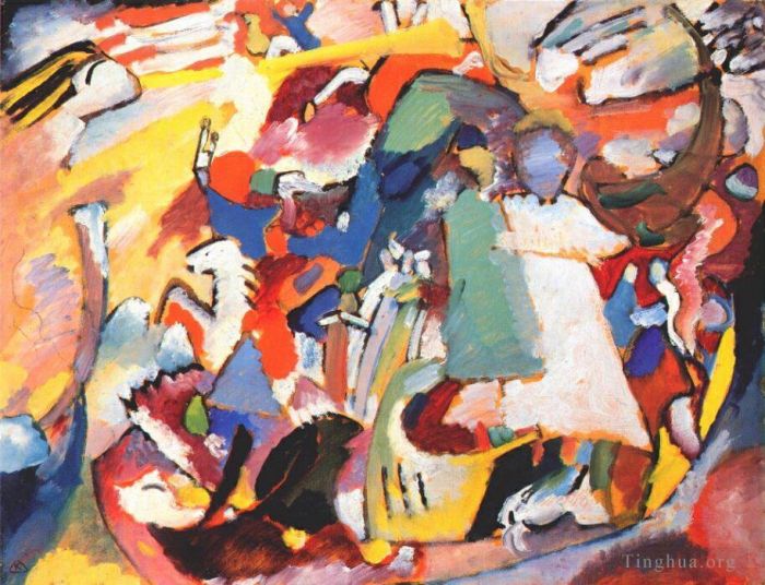 Wassily Kandinsky Oil Painting - Angel of the Last Judgment