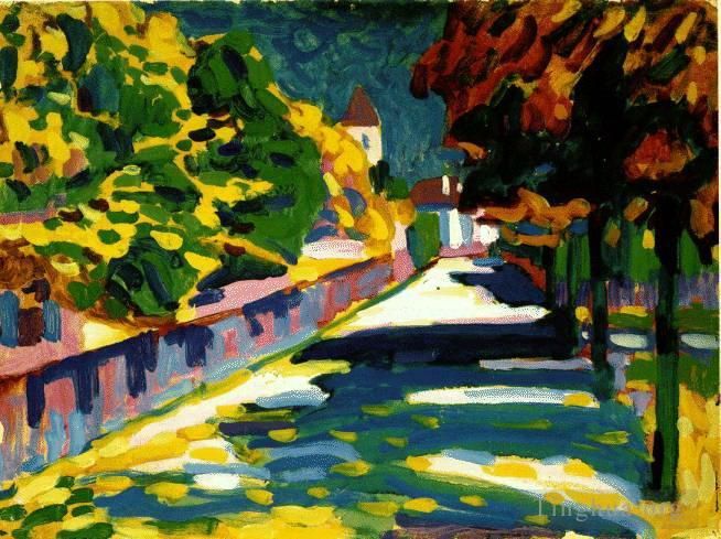 Wassily Kandinsky Oil Painting - Autumn in Bavaria