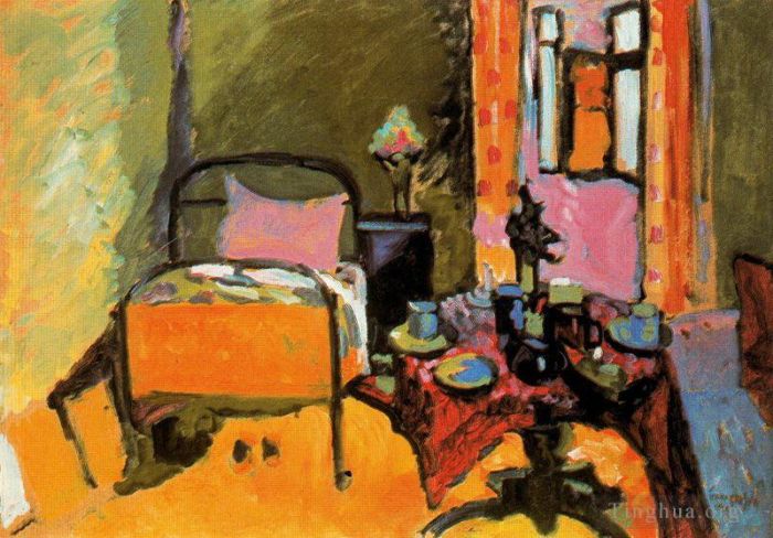 Wassily Kandinsky Oil Painting - Bedroom in Aintmillerstrasse