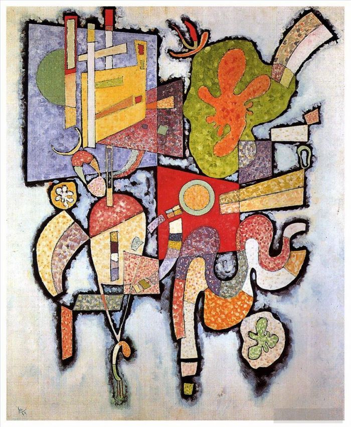 Wassily Kandinsky Oil Painting - Complex Simple