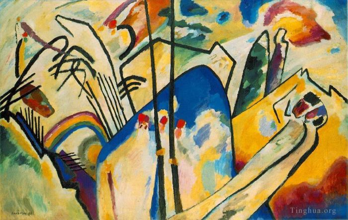 Wassily Kandinsky Oil Painting - Composition IV