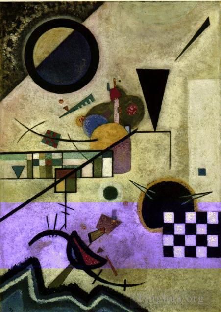 Wassily Kandinsky Oil Painting - Contrasting sounds