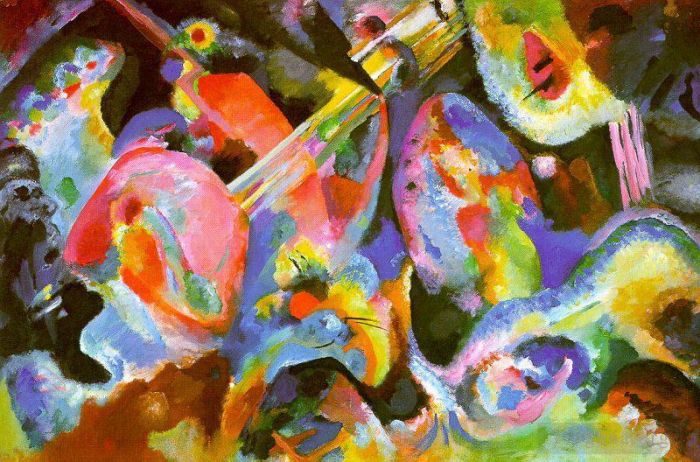 Wassily Kandinsky Oil Painting - Flood improvisation