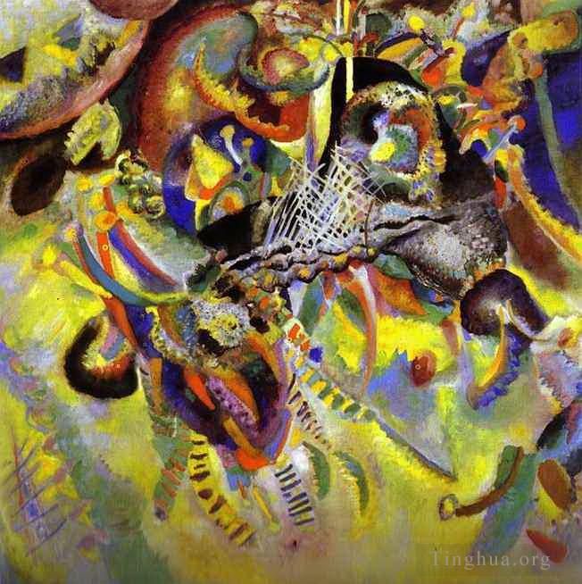 Wassily Kandinsky Oil Painting - Fugue