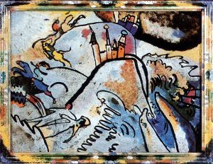 Artist Wassily Kandinsky's Work - Glass Painting with the Sun Small Pleasures