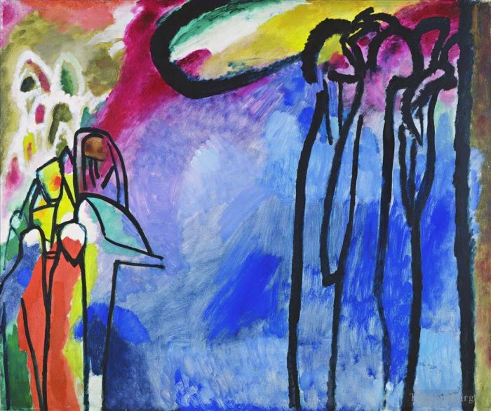 Wassily Kandinsky Oil Painting - Improvisation 19