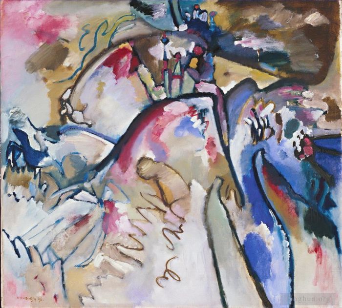 Wassily Kandinsky Oil Painting - Improvisation 21A
