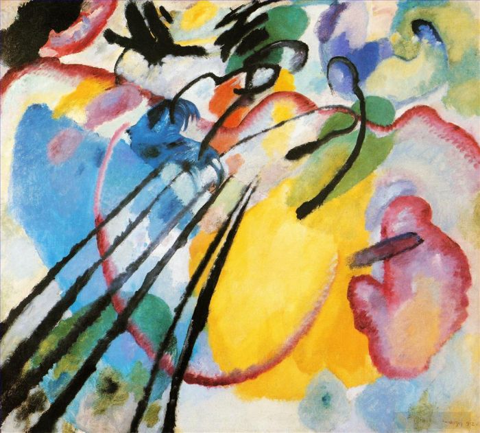 Wassily Kandinsky Oil Painting - Improvisation 26
