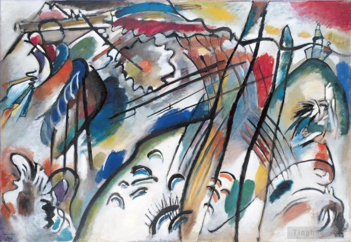Wassily Kandinsky Oil Painting - Improvisation 28
