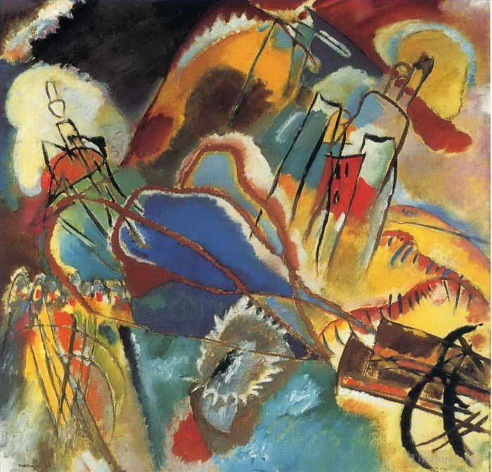 Wassily Kandinsky Oil Painting - Improvisation 30