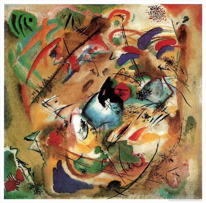 Wassily Kandinsky Oil Painting - Improvisation Dreamy