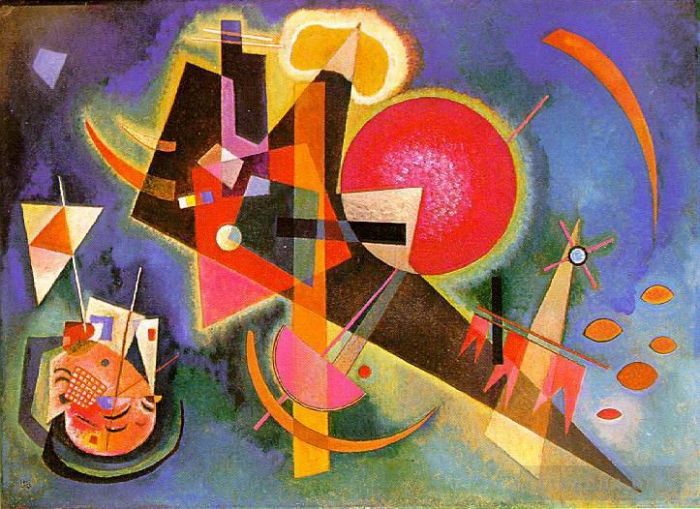Wassily Kandinsky Oil Painting - In Blue