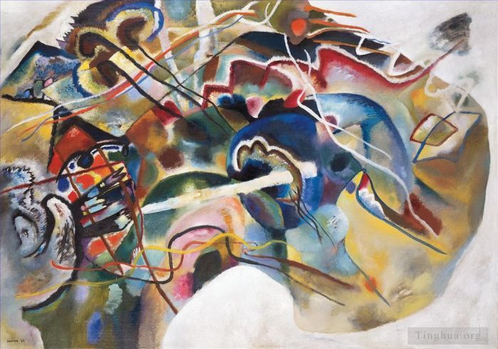 Wassily Kandinsky Oil Painting - Painting with White Border