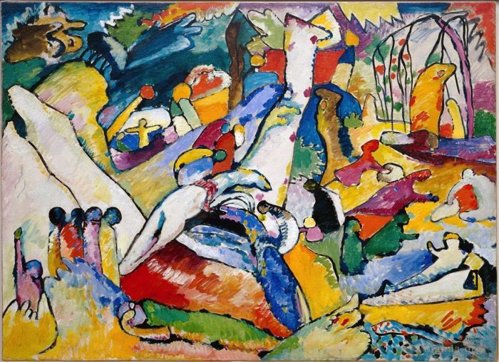 Wassily Kandinsky Oil Painting - Sketch for Composition II Skizze fur Komposition II