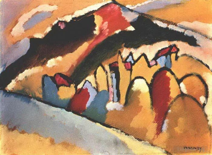 Wassily Kandinsky Oil Painting - Study for autumn