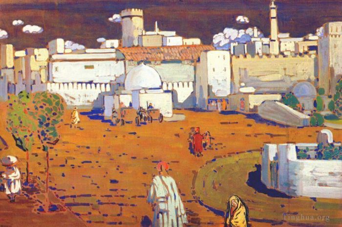 Wassily Kandinsky Various Paintings - Arab Town