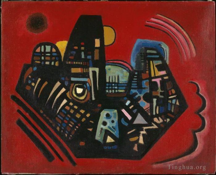 Wassily Kandinsky Various Paintings - Black Red
