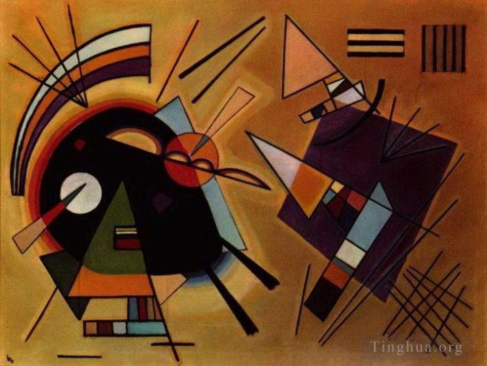 Wassily Kandinsky Various Paintings - Black and Violet