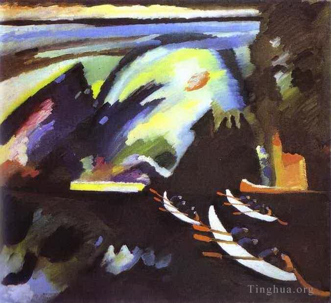 Wassily Kandinsky Various Paintings - Boat Trip