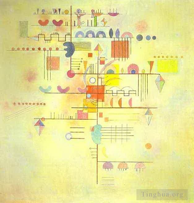 Wassily Kandinsky Various Paintings - Gentle accent