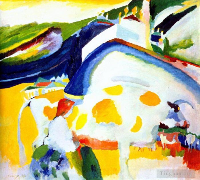 Wassily Kandinsky Various Paintings - The cow