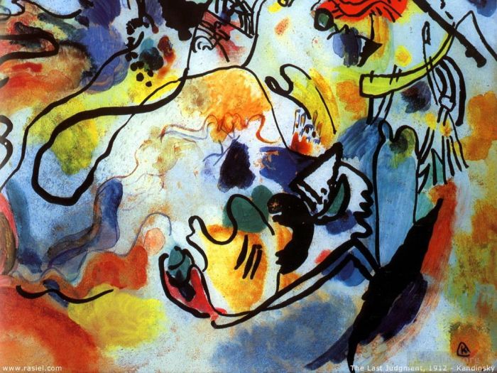 Wassily Kandinsky Various Paintings - The last judgment