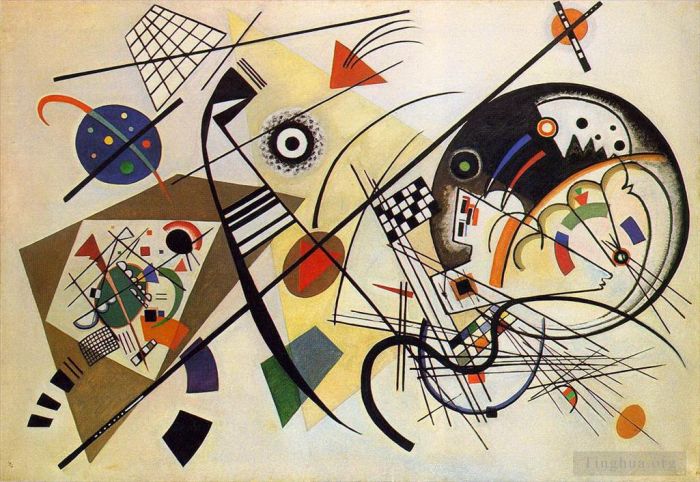 Wassily Kandinsky Various Paintings - Transverse Line