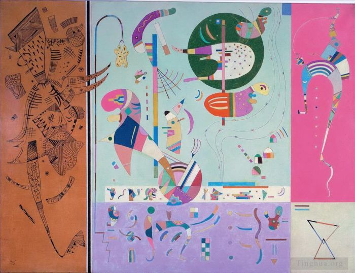 Wassily Kandinsky Various Paintings - Various Parts Parties diverses