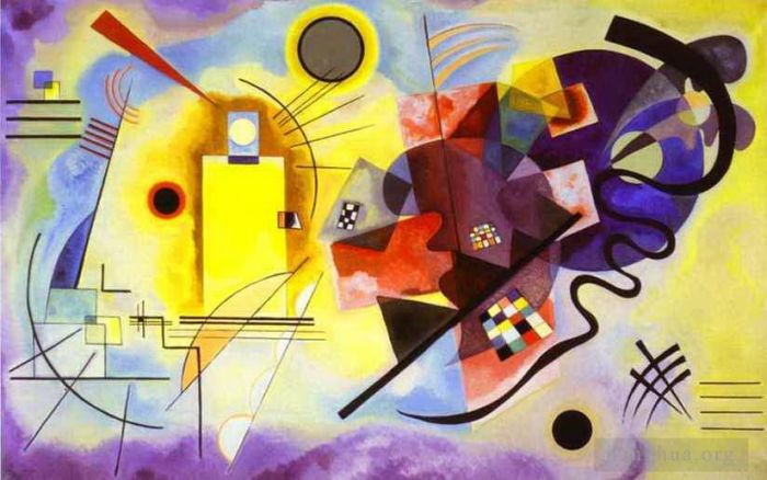 Wassily Kandinsky Various Paintings - Yellow Red Blue