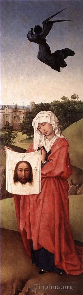 Artist Rogier van der Weyden's Work - Crucifixion Triptych right wing painter