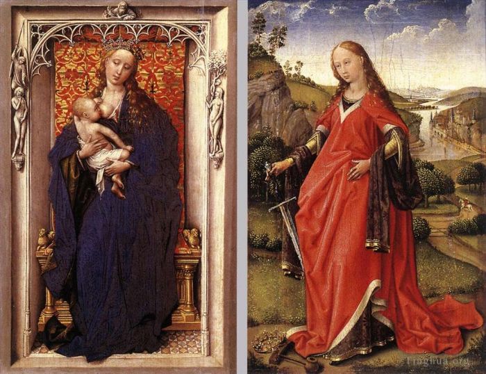 Rogier van der Weyden Oil Painting - Diptych