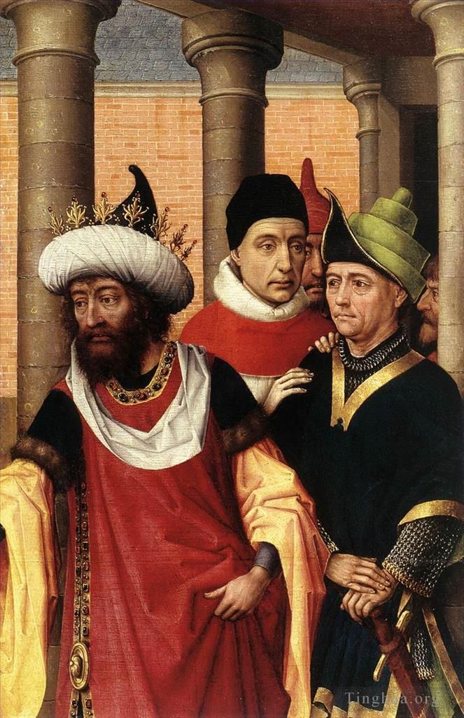Rogier van der Weyden Oil Painting - Group of Men