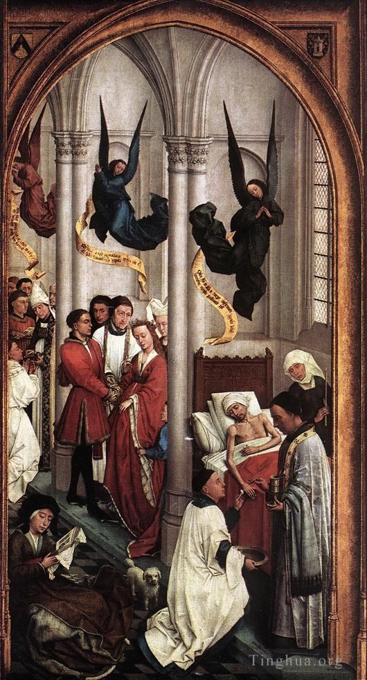 Rogier van der Weyden Oil Painting - Seven Sacraments right wing