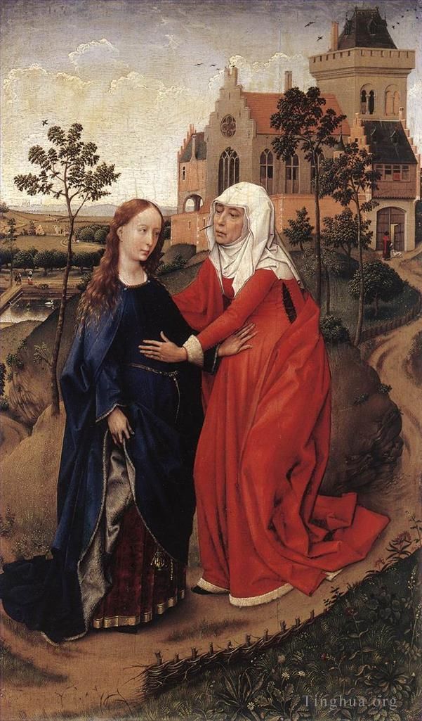 Rogier van der Weyden Oil Painting - Visitation