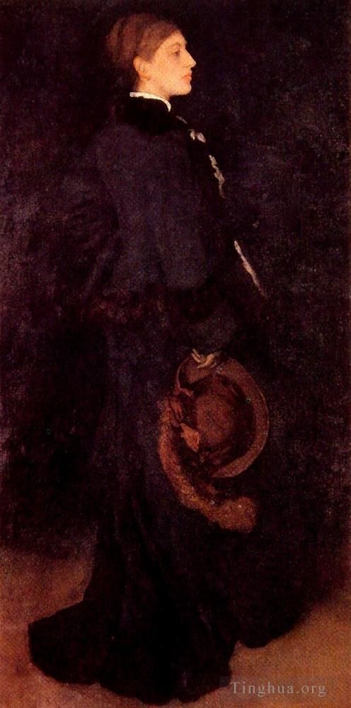James Abbott McNeill Whistler Oil Painting - Arrangement in Brown and Black Portrait of Miss Rosa Corder