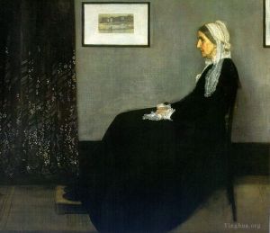 Artist James Abbott McNeill Whistler's Work - Arrangement in Grey and Black