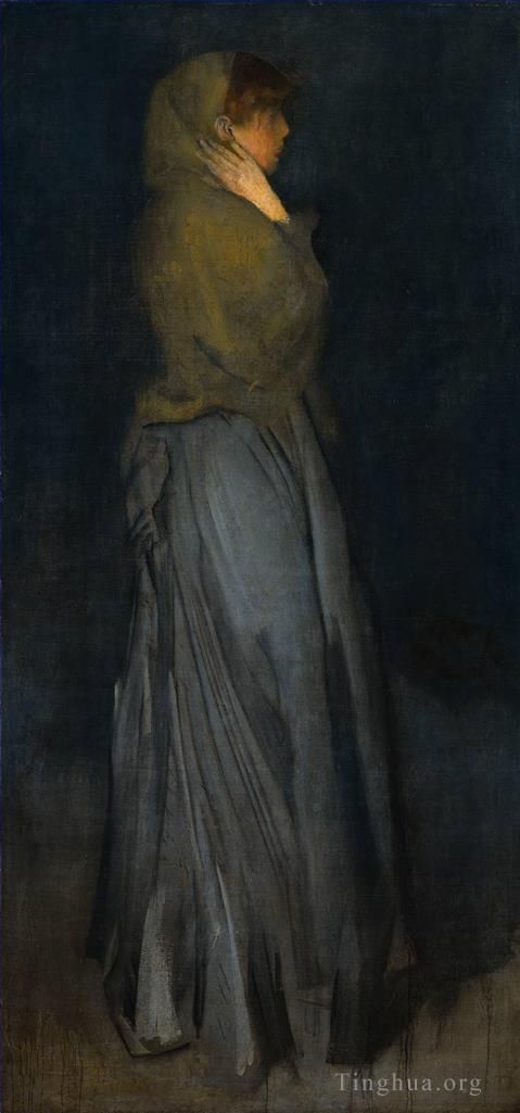 James Abbott McNeill Whistler Oil Painting - Arrangement in Yellow and Grey Effie Deans