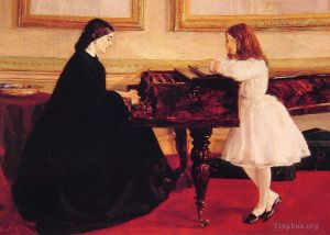 Artist James Abbott McNeill Whistler's Work - At the Piano