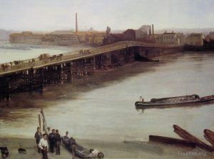 Artist James Abbott McNeill Whistler's Work - Brown and Silver Old Battersea Bridge