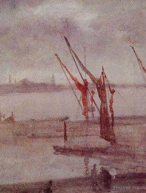 Artist James Abbott McNeill Whistler's Work - Chelsea Wharf Grey and Silver